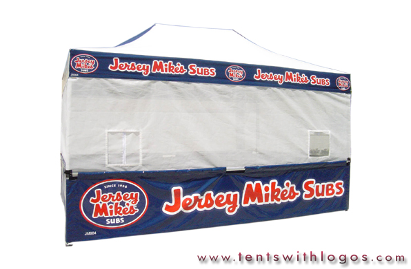 10 x 20 Custom Tent - Jersey Mike's Subs